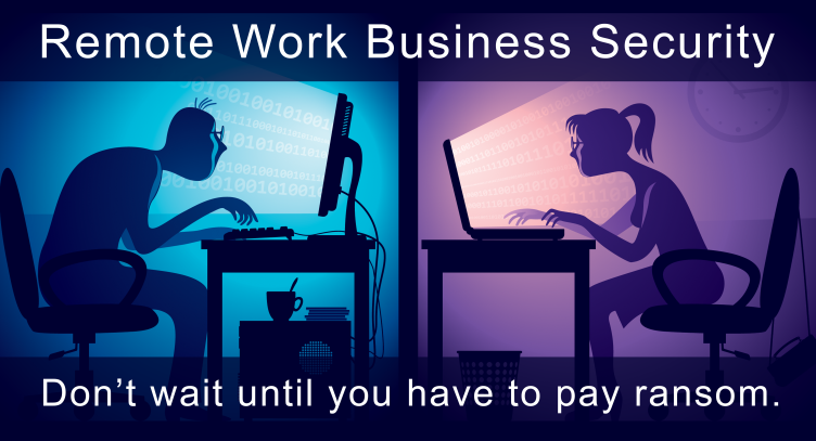 Business IT security & remote working.